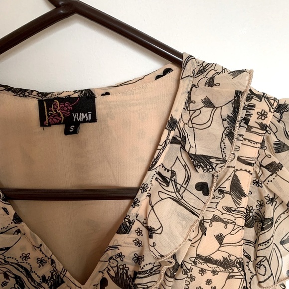 🇬🇧Yumi Tea Time Babydoll Dress🇬🇧 - Picture 3 of 7